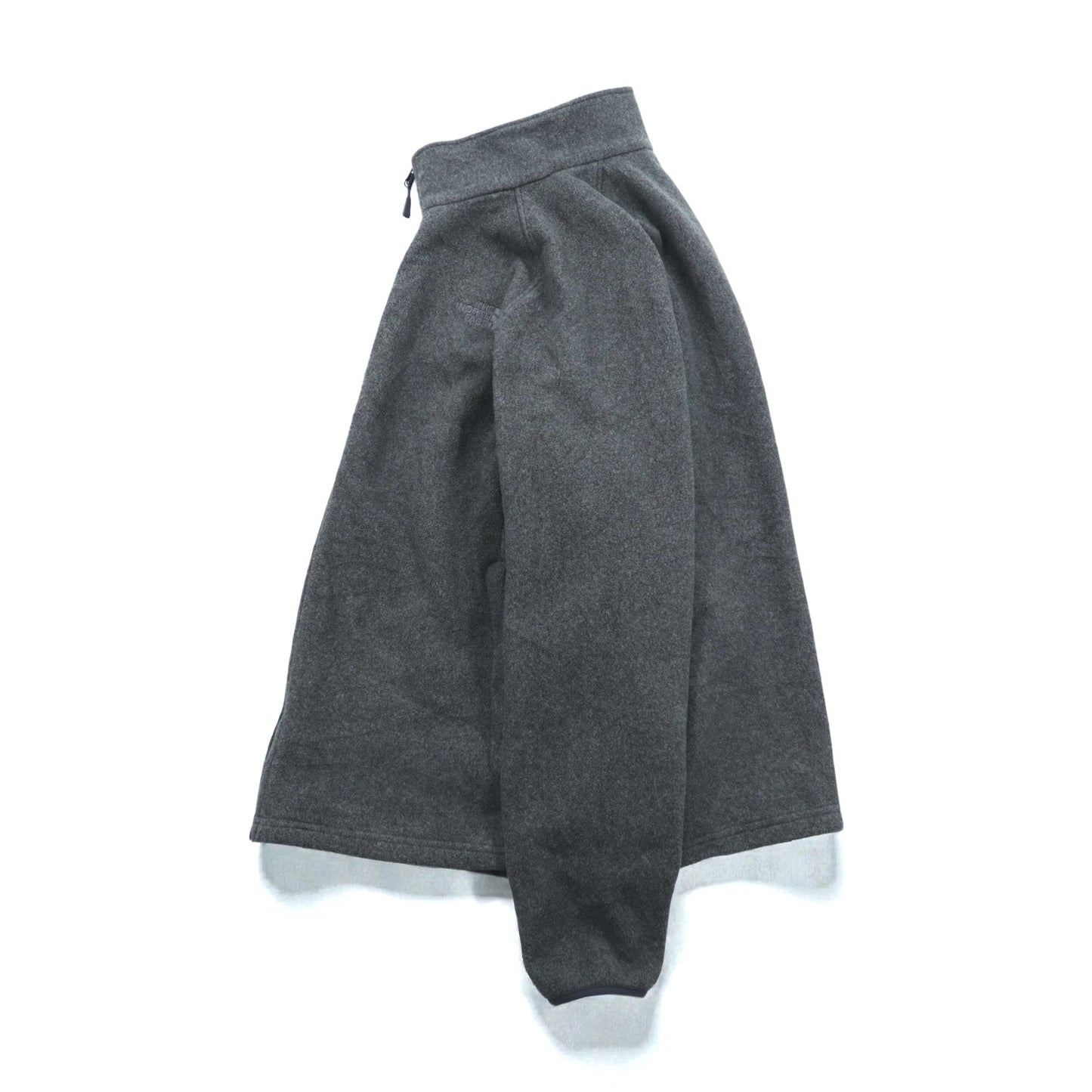 THE NORTH FACE フルジップ フリースジャケット XL グレー ドローコード スタンドカラー C704