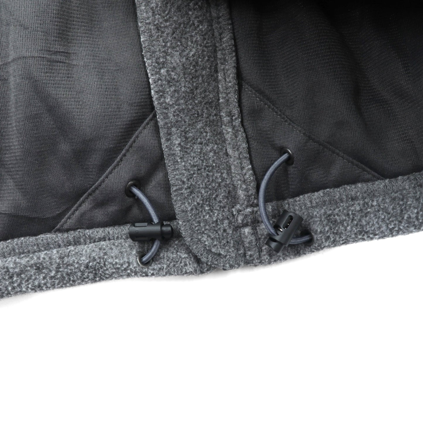 THE NORTH FACE フルジップ フリースジャケット XL グレー ドローコード スタンドカラー C704
