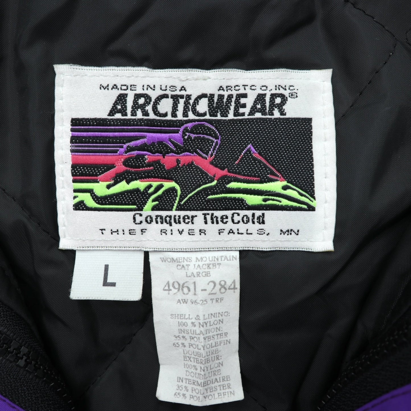 90s USA Vintage Nylon Jacket 防水 GORE-TEX ゴアテックス 中綿 Thinsulate ナイロンジャケット L インサレーション ARCTIC CAT 90年代 USA製