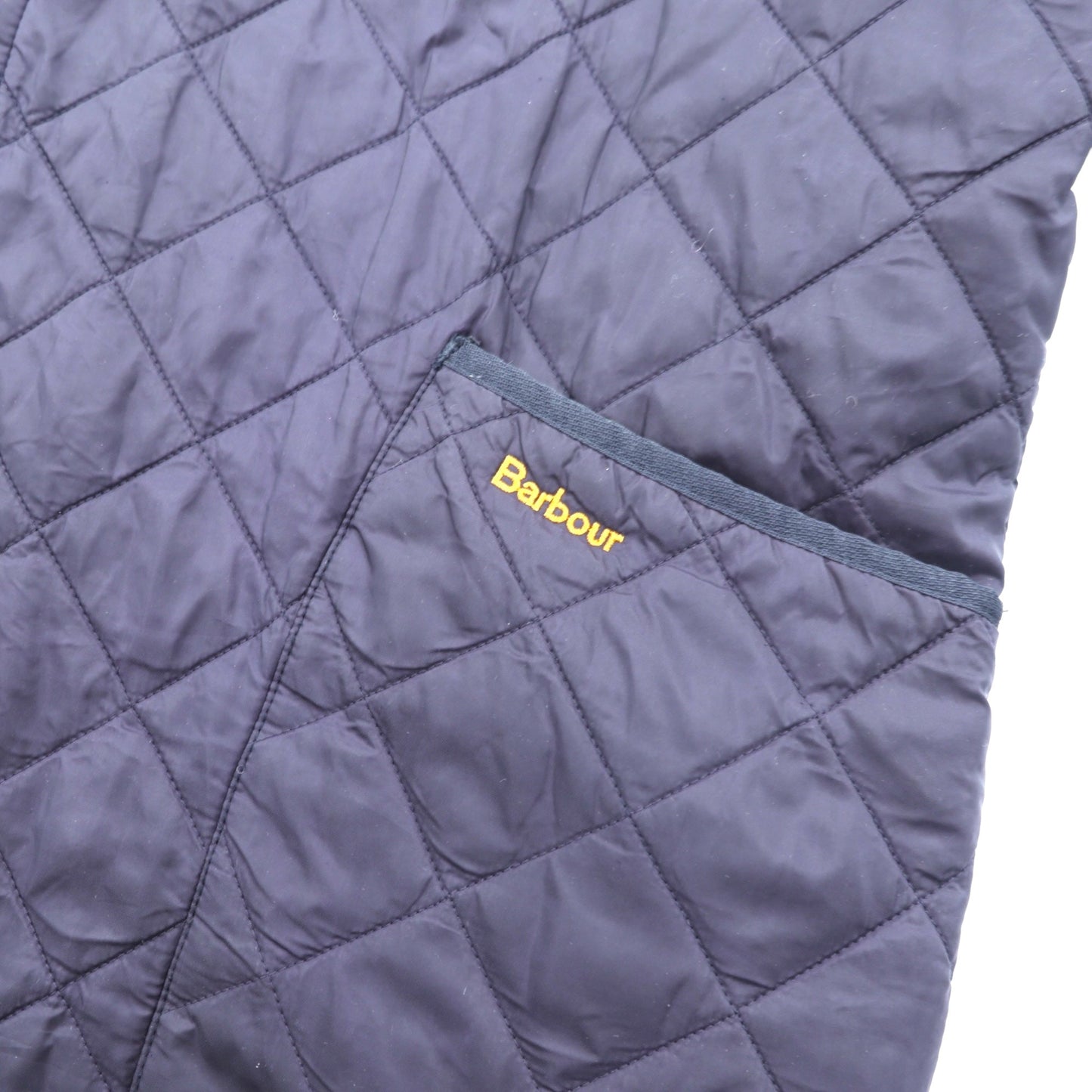 Barbour キルティングジャケット LIDDESDALE JACKET XL ネイビー 襟コーデュロイ 中綿 MQU0001NY91
