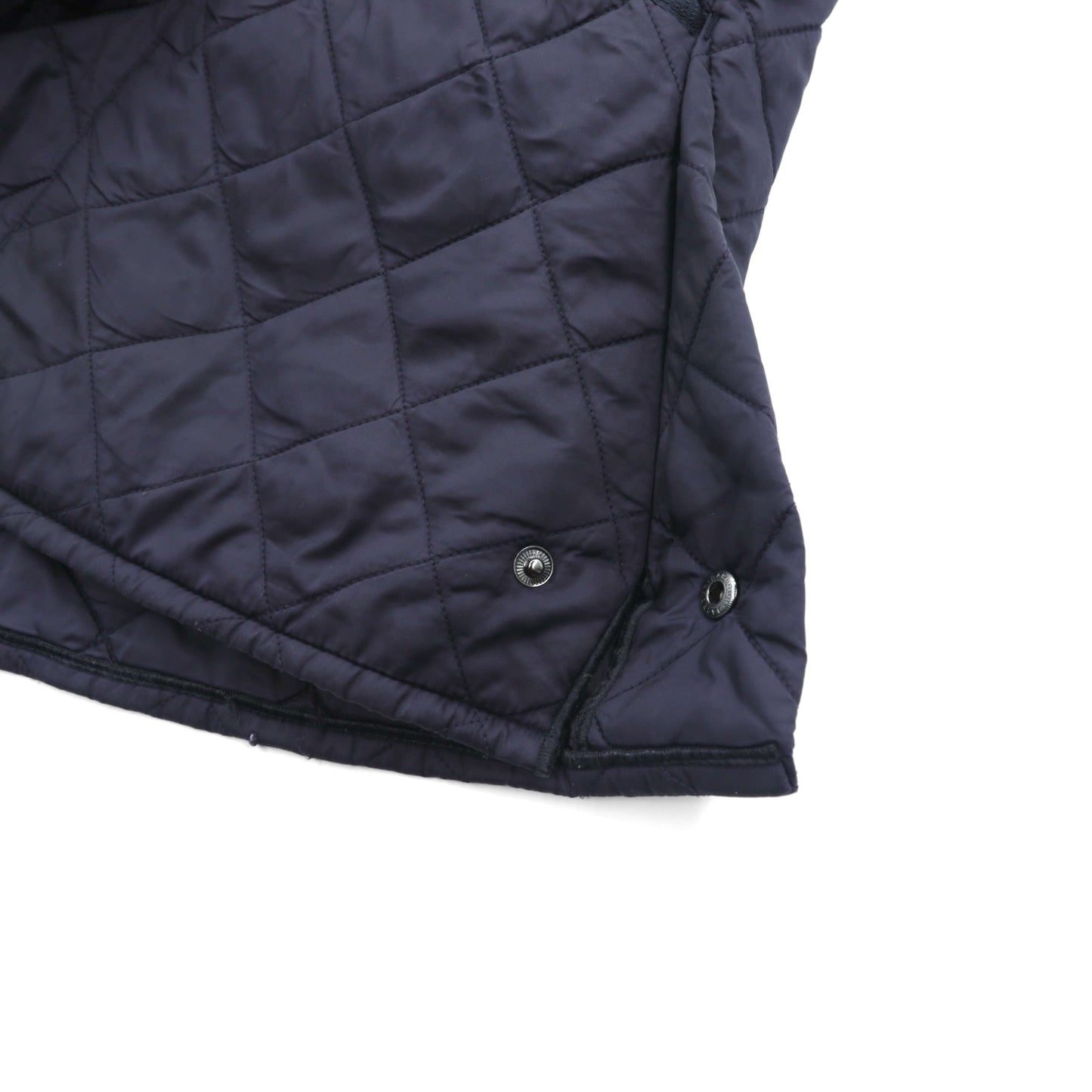 Barbour キルティングジャケット LIDDESDALE JACKET XL ネイビー 襟コーデュロイ 中綿 MQU0001NY91