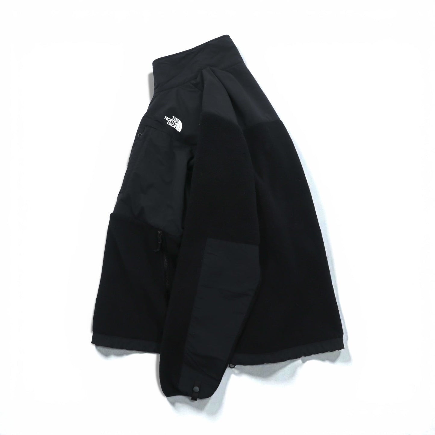 THE NORTH FACE デナリジャケット POLARTEC フリースジャケット L ブラック ナイロン切替 ドローコード