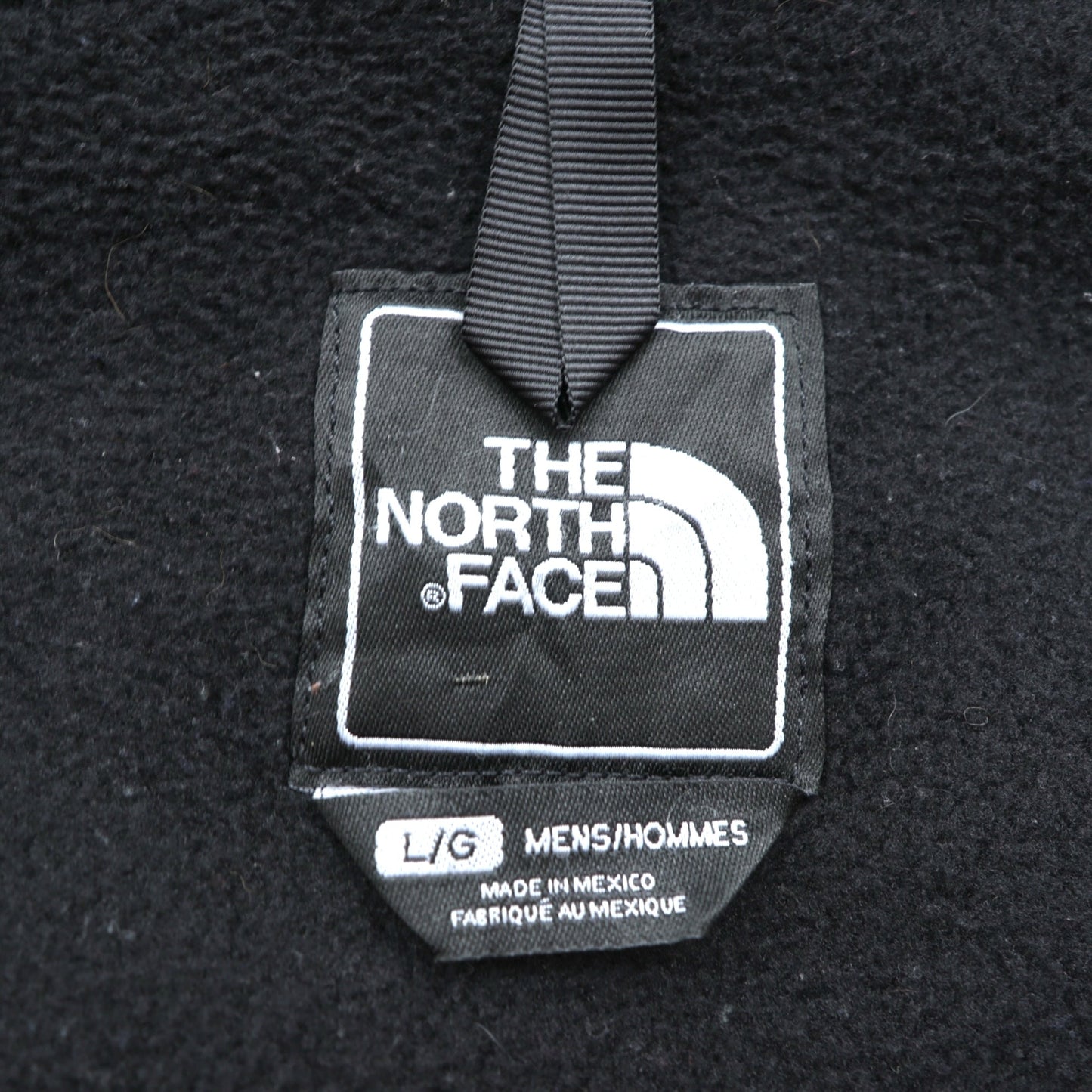 THE NORTH FACE デナリジャケット POLARTEC フリースジャケット L ブラック ナイロン切替 ドローコード