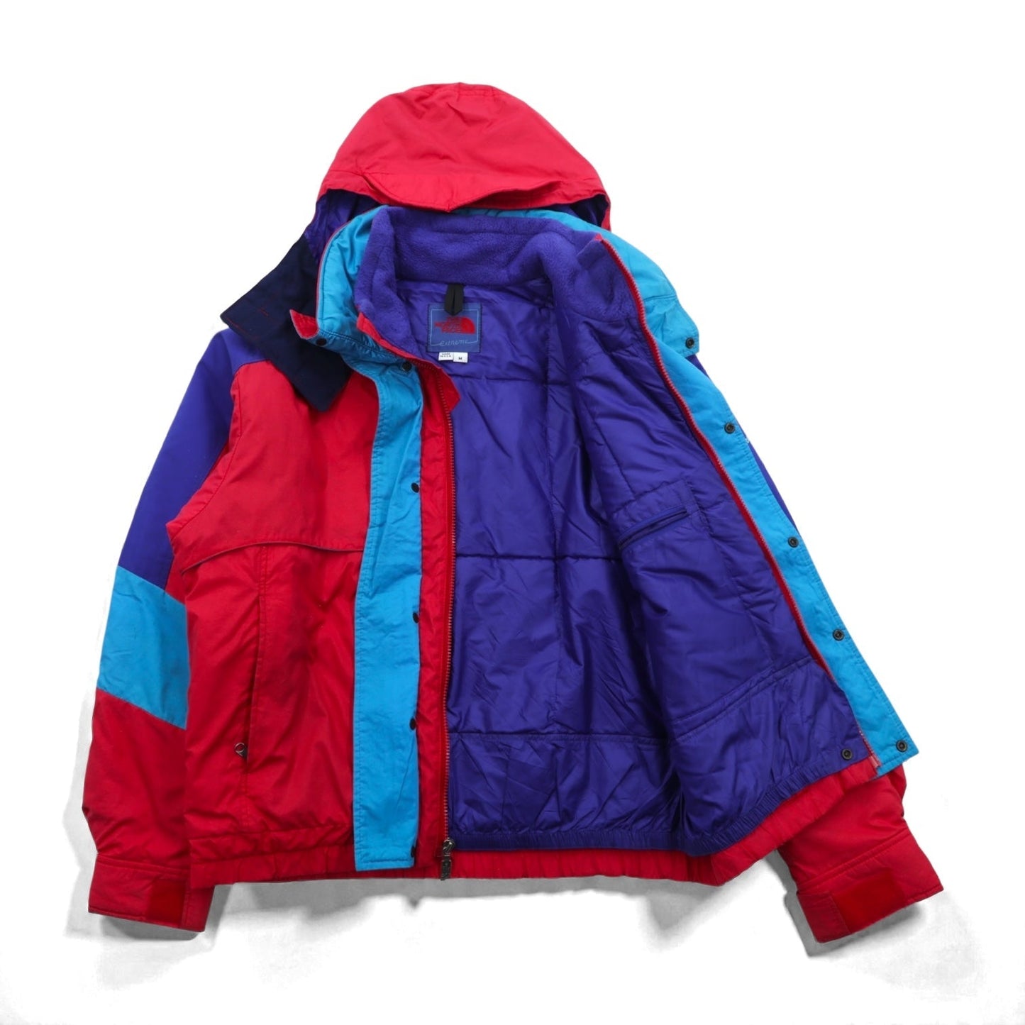 THE NORTH FACE 90年代 USA製 EXTREME エクストリーム 中綿 ダウンジャケット M レッド ナイロン
