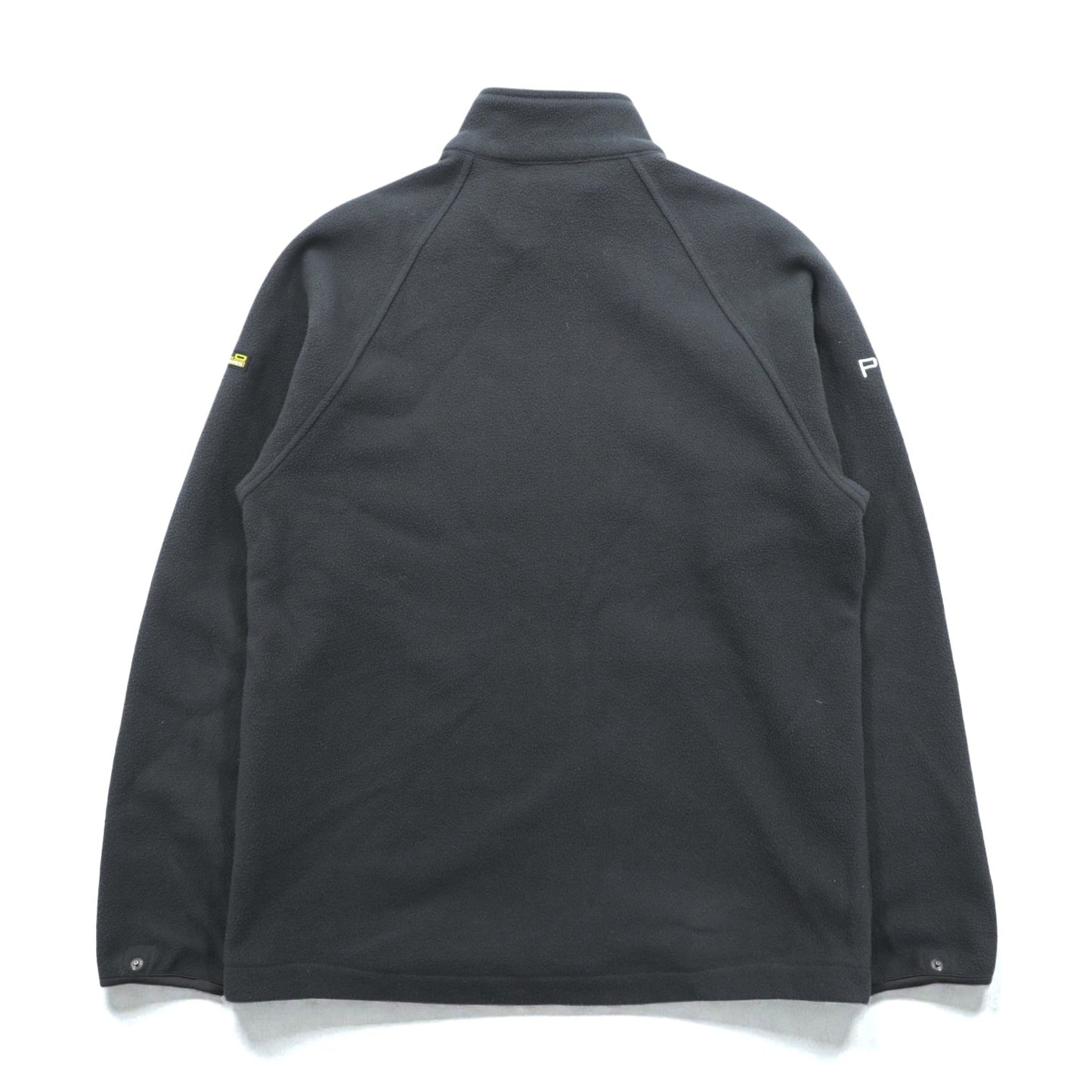 Polo Ralph Lauren 90年代 フルジップ フリースジャケット M グレー スタンドカラー カンガルーポケット