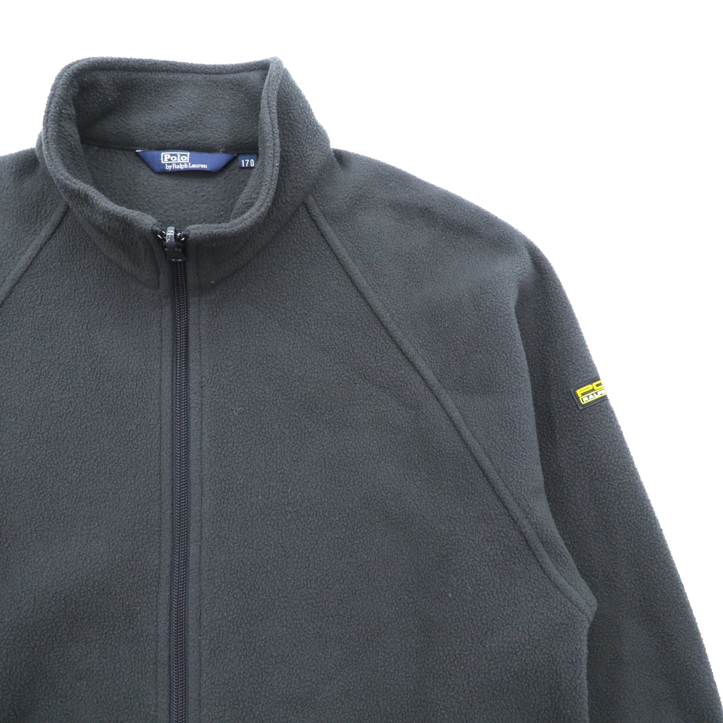 Polo Ralph Lauren 90年代 フルジップ フリースジャケット M グレー スタンドカラー カンガルーポケット