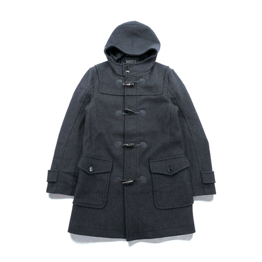 BARNEYS NEW YORK ダッフルコート XL グレー ウール トグルボタン フード付き