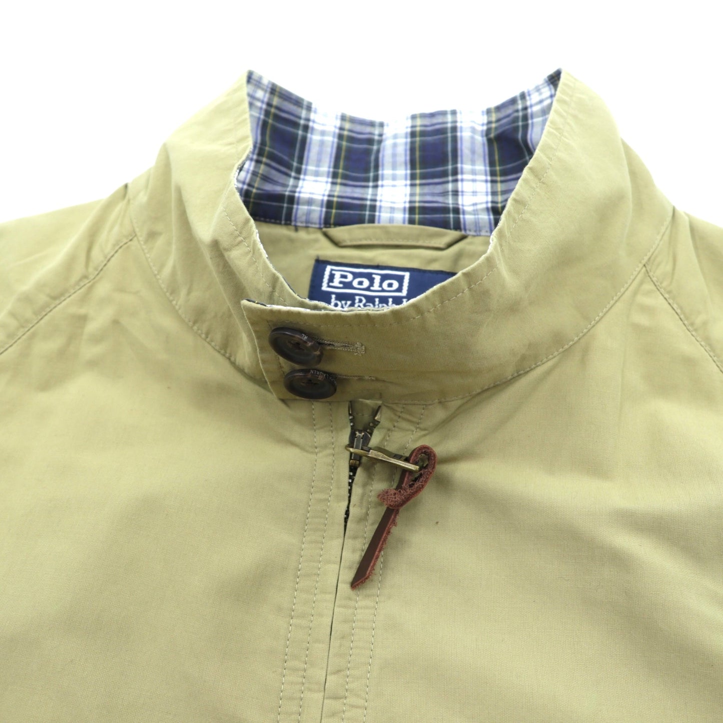 Polo Ralph Lauren 90年代 ハーフコート ハンティングジャケット L ベージュ ダブルジップ