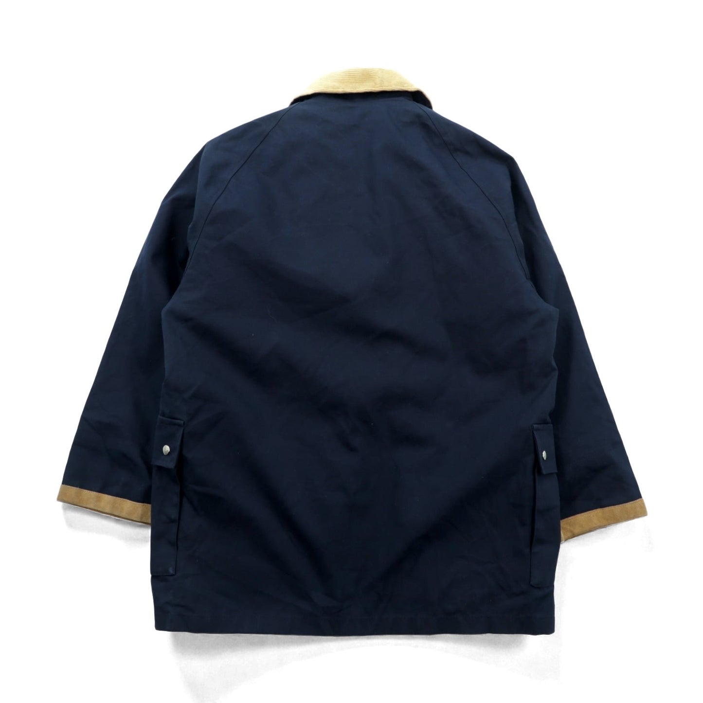 Iron trevor イタリア製 ダック ファイヤーマンジャケット カバーオール 2XL ネイビー 襟コーデュロイ ライナー着脱式 チンストラップ 未使用品