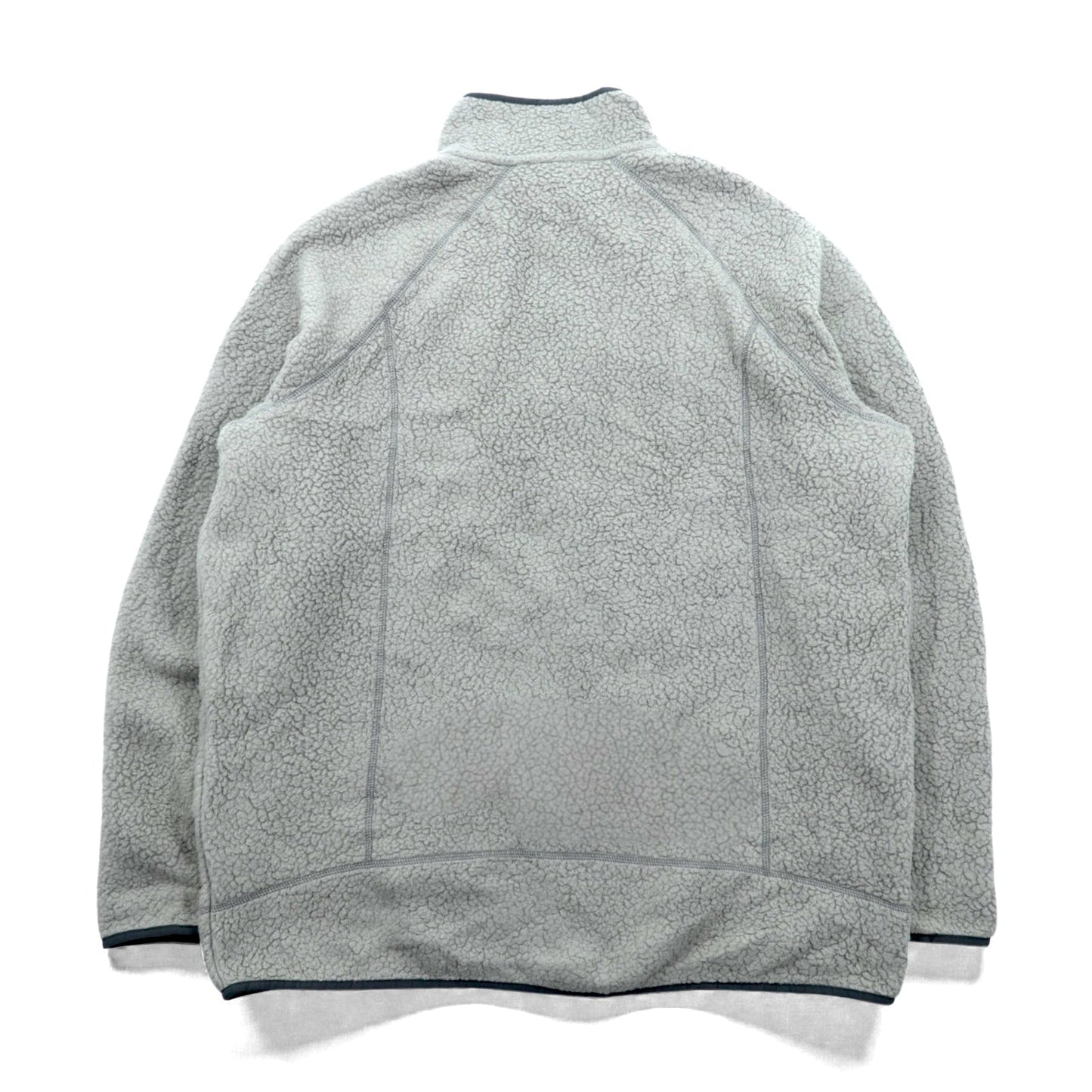 Patagonia レトロパイル フルジップ フリースジャケット 2XL グレー 胸ポケット 22801