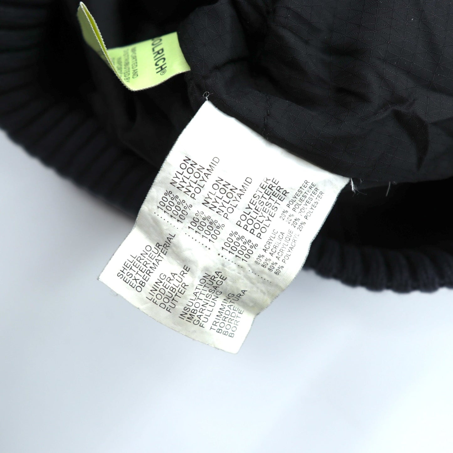 Woolrich N-2B フライトジャケット 中綿 ボンバージャケット L ネイビー 短丈 ナイロン ラビットパーカー フェイクファー