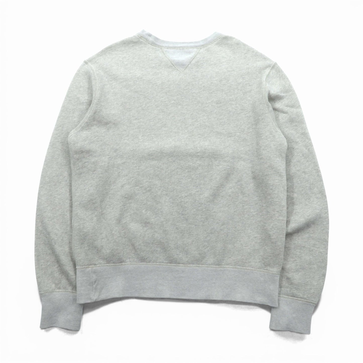 Polo Ralph Lauren 両V 染み込みプリントアーチロゴ スウェット トレーナー L グレー NY ATHLETIC DEPT.