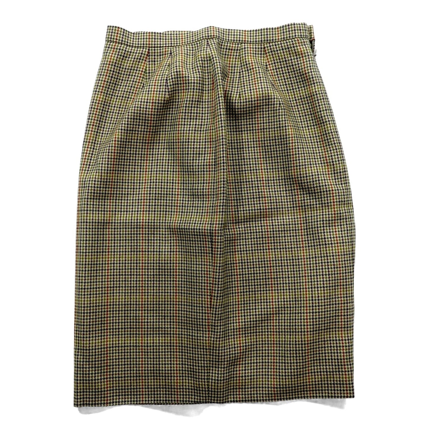 BURBERRY 90年代 日本製 ガンクラブチェック スカート M ベージュ スコットランドウール
