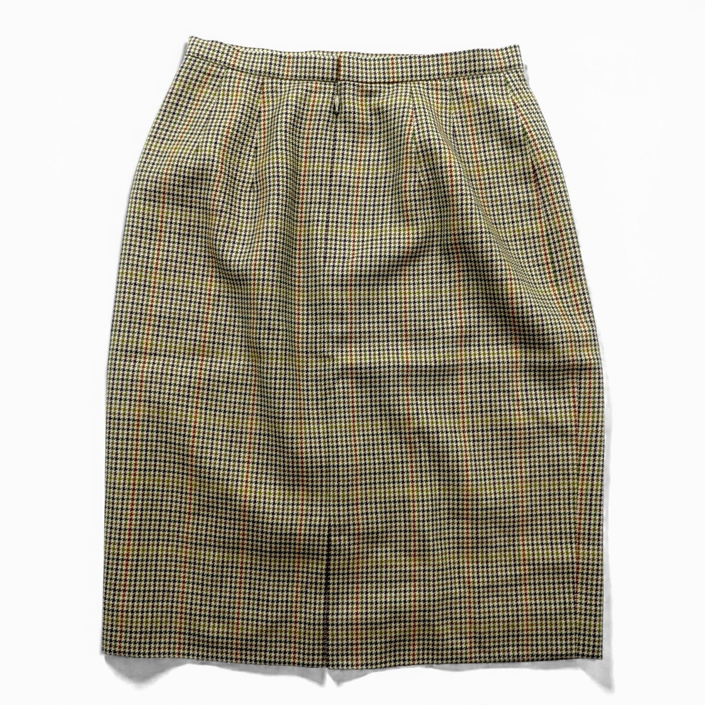 BURBERRY 90年代 日本製 ガンクラブチェック スカート M ベージュ スコットランドウール
