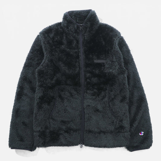 Champion シェルパ  フリースジャケット M ブラック スタンドカラー Sonny Label 別注 C8-U613