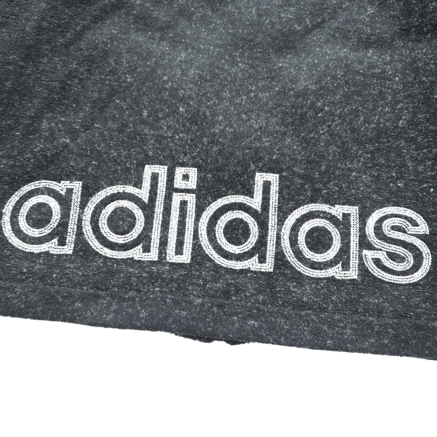adidas 90年代 デサント社製 フリースジャケット M ブラック スタンドカラー ADVENTURE 日本製