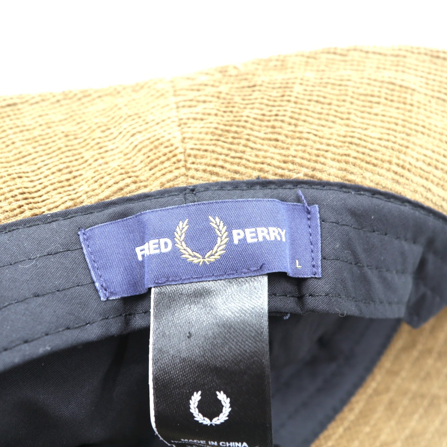 FRED PERRY ワッフル コード バケットハット ブラウン HW6690