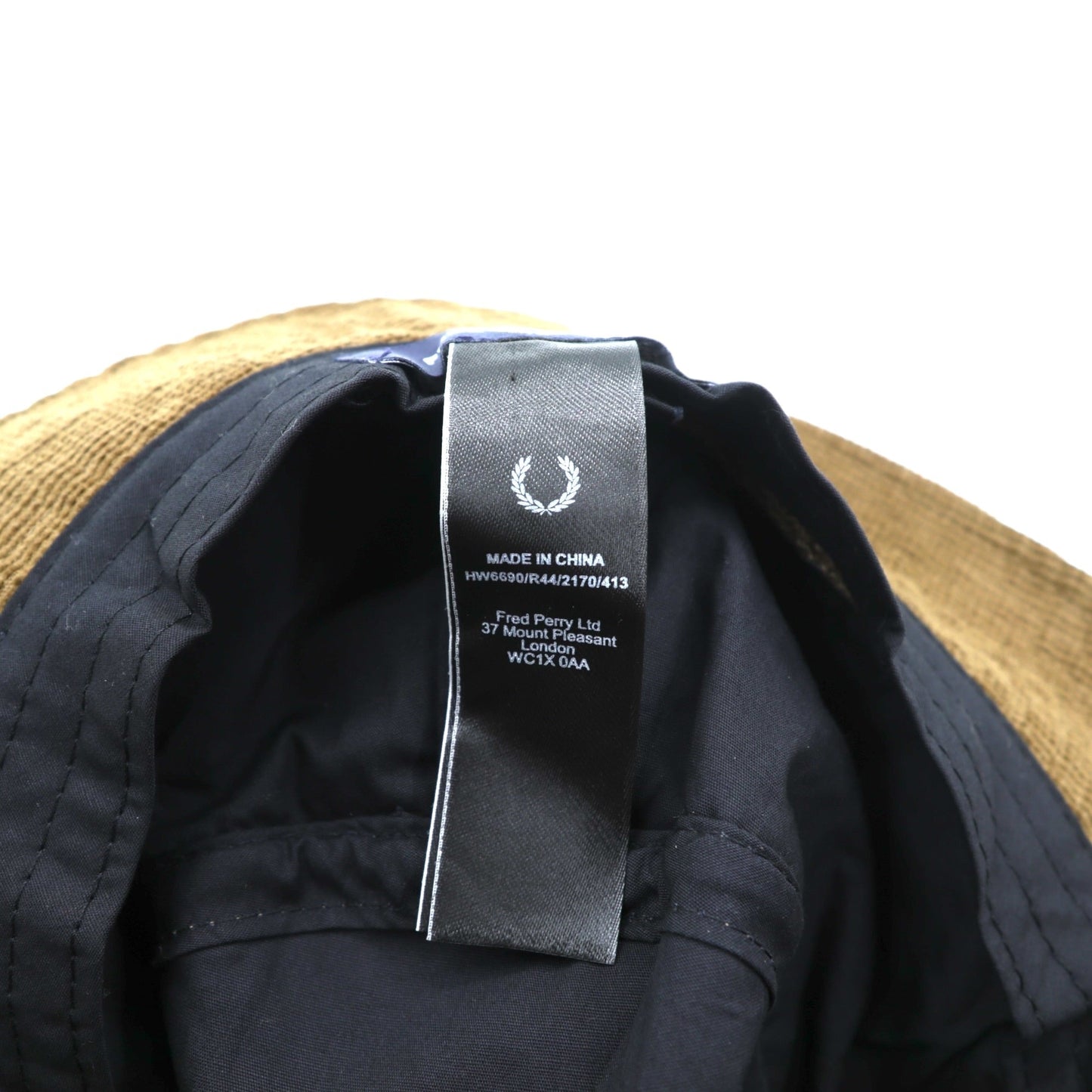 FRED PERRY ワッフル コード バケットハット ブラウン HW6690