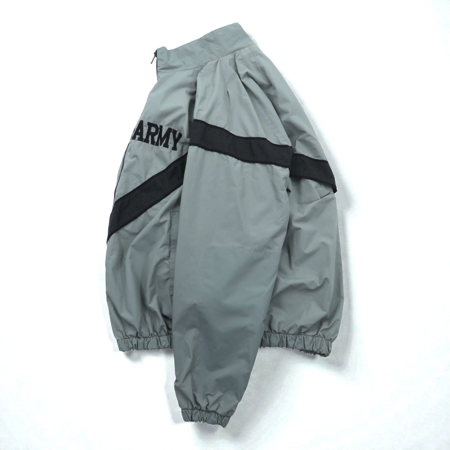 Vintage US ARMY IPFU Jacket 00年代 米軍 トレーニングジャケット トラックジャケット ジャージ L グレー ナイロン ミリタリー