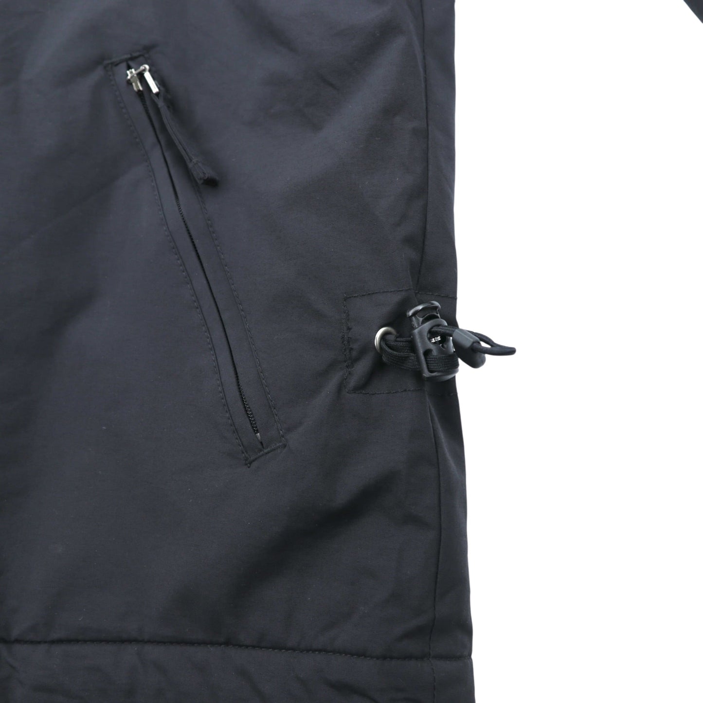NAPAPIJRI 中綿 ナイロンジャケット 防水 フリースライナー L ブラック ダブルジップ ドローコード スタンドカラー SHELTER WINTER JACKET N0YEBH