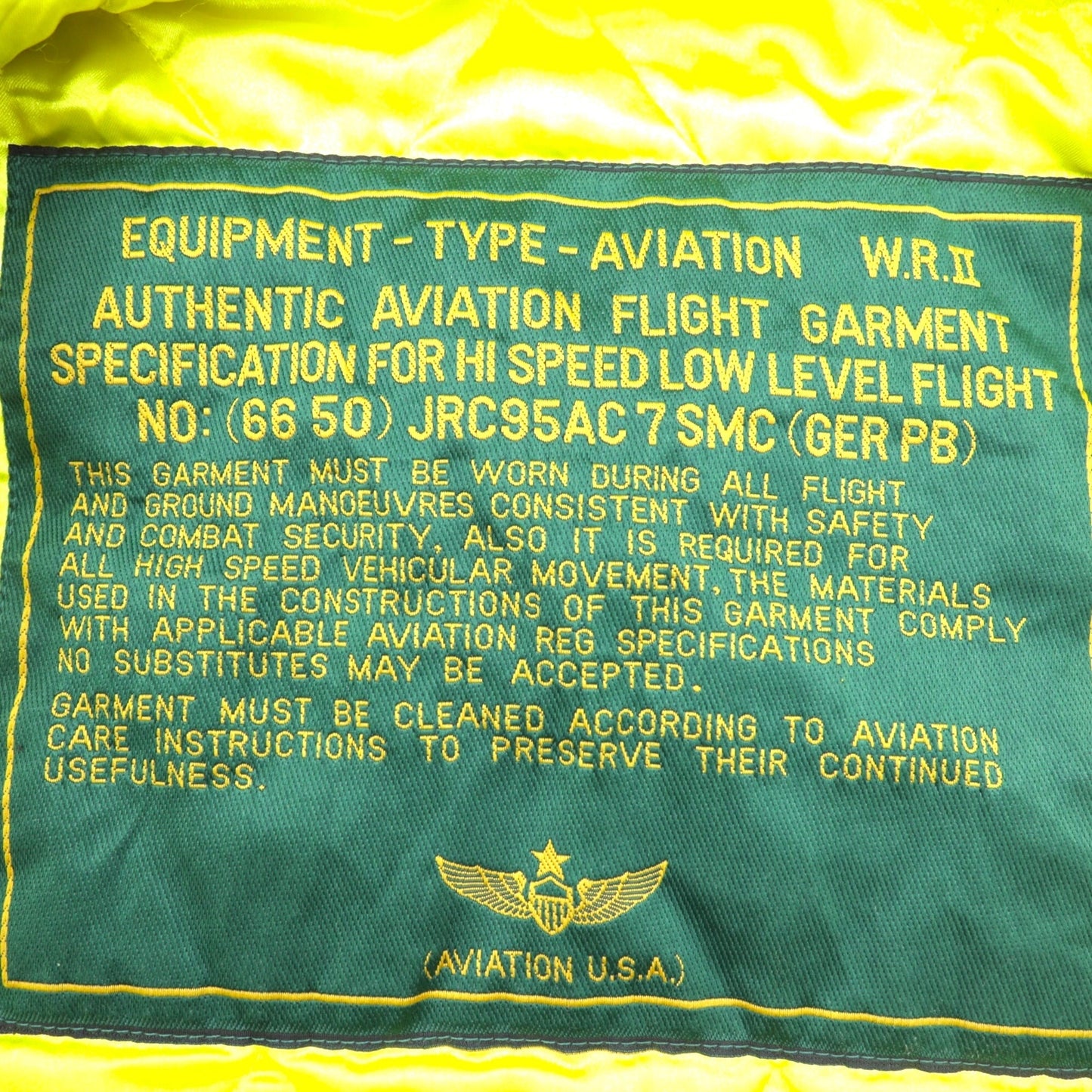 AVIATION U.S.A. フライトジャケット CWU-45P US AIR FORCE XL 80年代 レプリカ TP-909