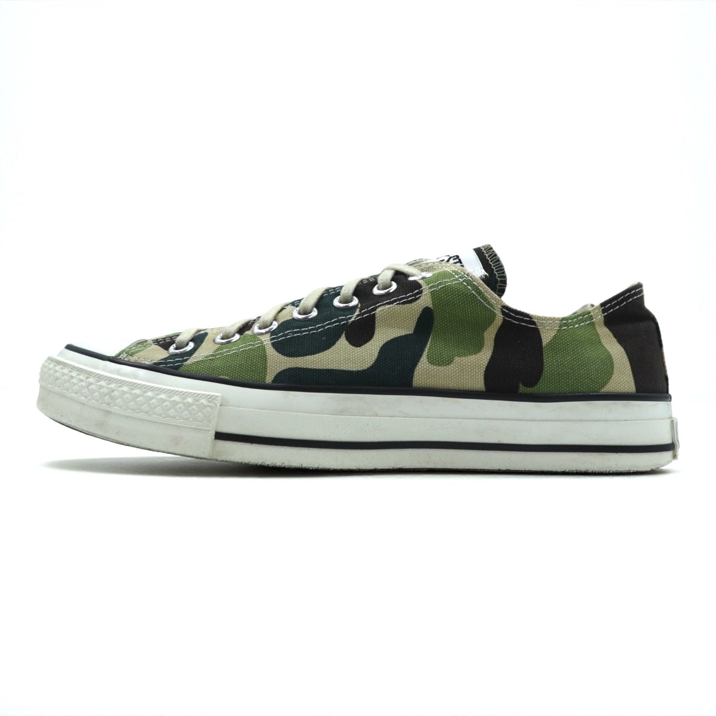 CONVERSE 日本製 オールスター ALL STAR カモフラ キャンバス ローカットスニーカー 27cm カーキ J 83 6 MH01