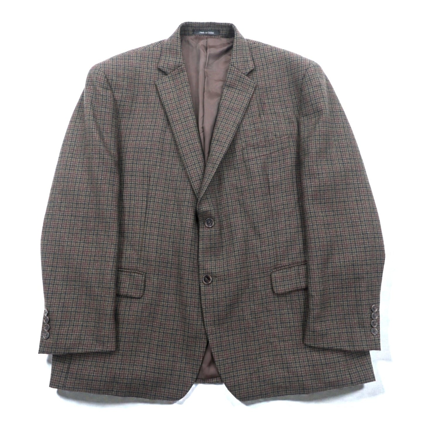LAUREN RALPH LAUREN 2B テーラードジャケット ブレザー XL ブラウン ウール チェック