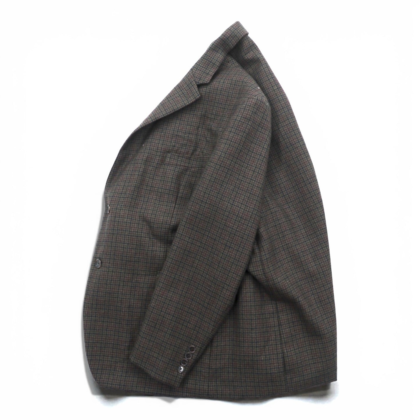 LAUREN RALPH LAUREN 2B テーラードジャケット ブレザー XL ブラウン ウール チェック