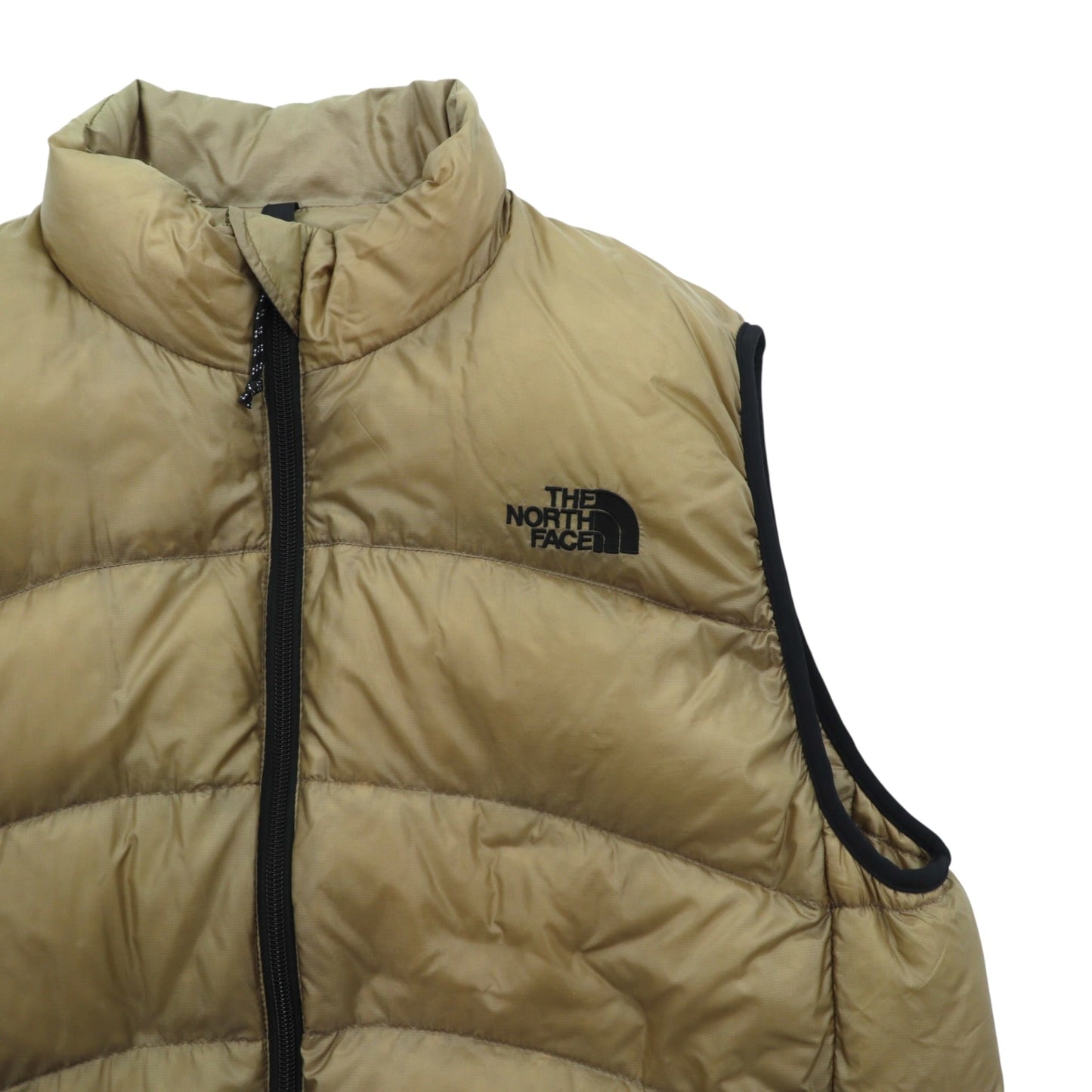 THE NORTH FACE アコンカグア Aconcagua Vest ダウンベスト L ベージュ ナイロン SUMMIT SERIES ND13300