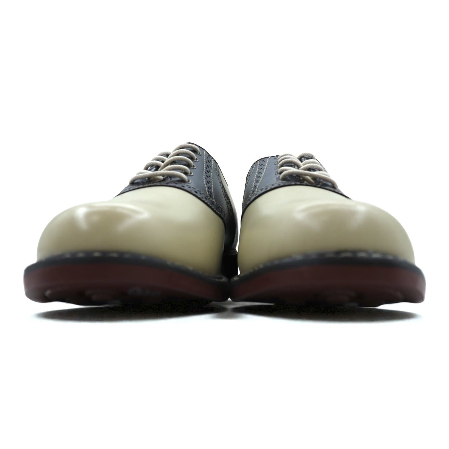 G.H.BASS サドルシューズ 2トーン コンビ ドレスシューズ 27cm ベージュ レザー 本革 BUCHANON