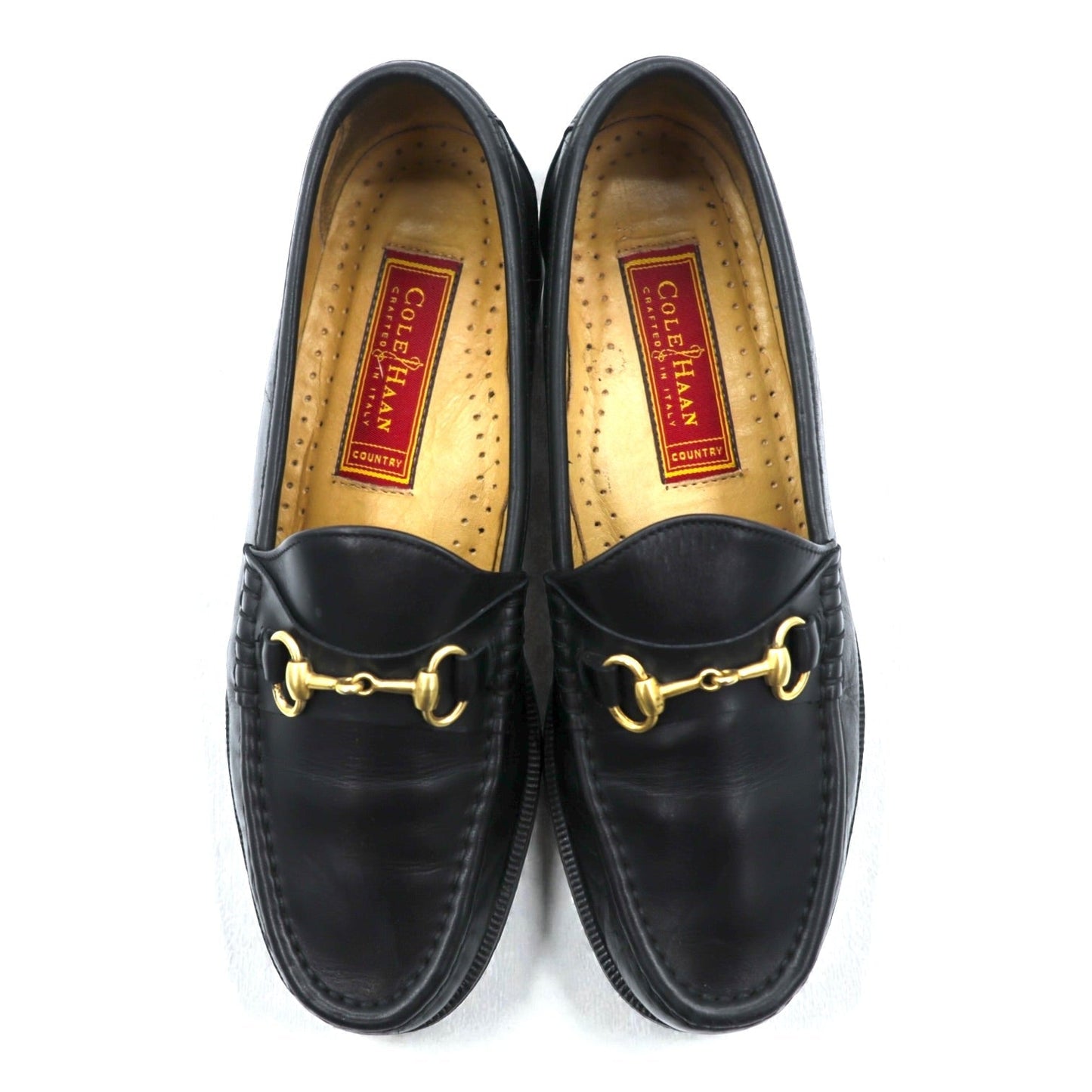 Cole Haan COUNTRY イタリア製 ホースビット ローファー 24cm ブラック レザー 本革 ラグソール F8030
