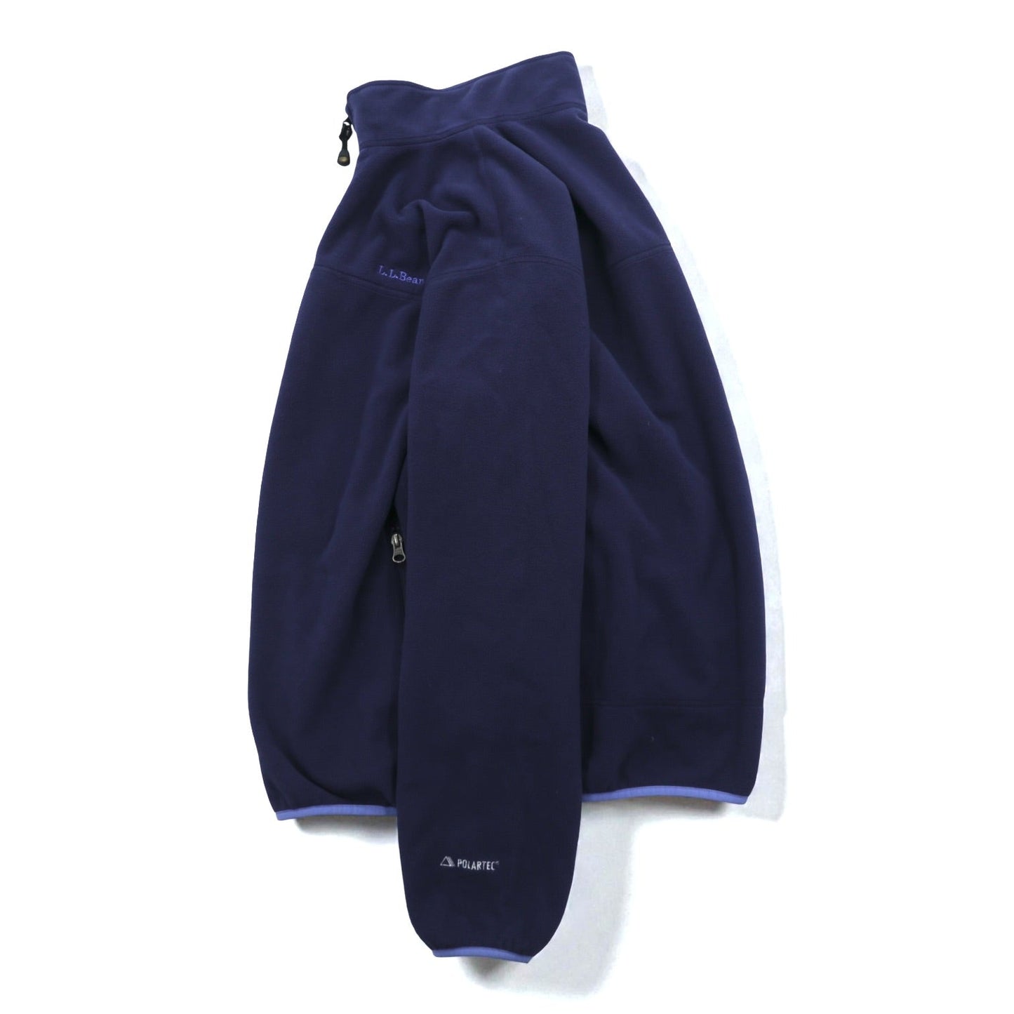 L.L.Bean ポーラテック POLARTEC フルジップ フリースジャケット L ネイビー ポリエステル AFW4