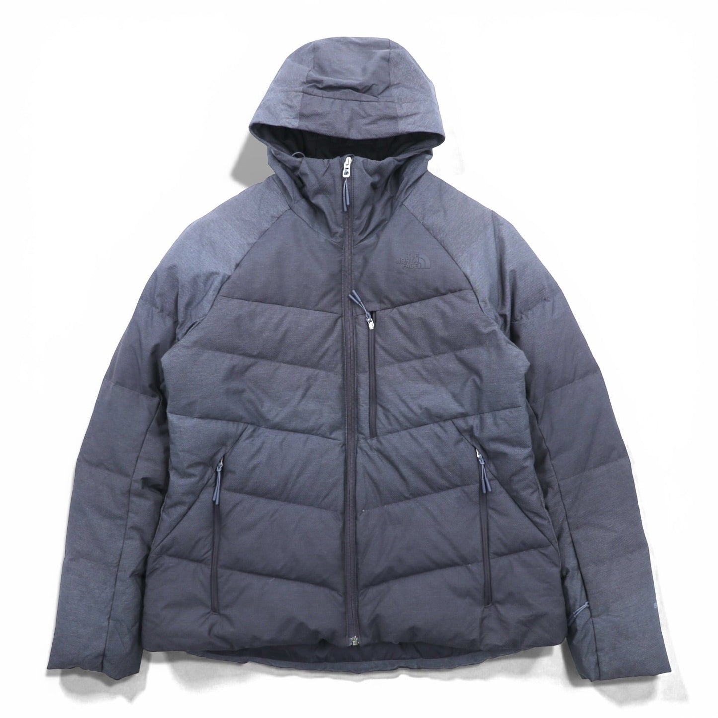 THE NORTH FACE 550フィルパワー グース ダウンジャケット L グレー 防水 DryVent ナイロン ドローコード Heavenly Down Jacket NF0A3KQZ