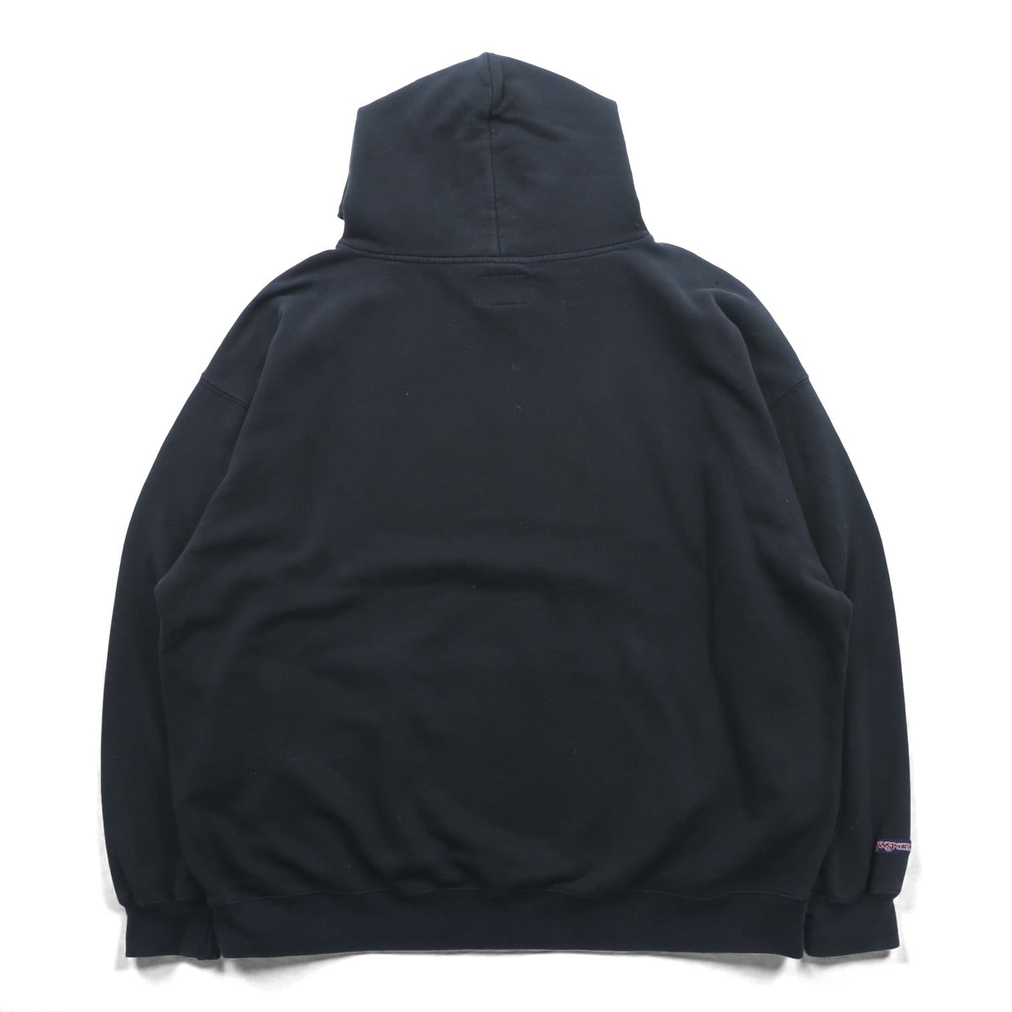 JANSPORT 90年代 ビッグサイズ カレッジプリント パーカー 2XL ブラック フロント カンガルーポケット ST. PETERSBURG