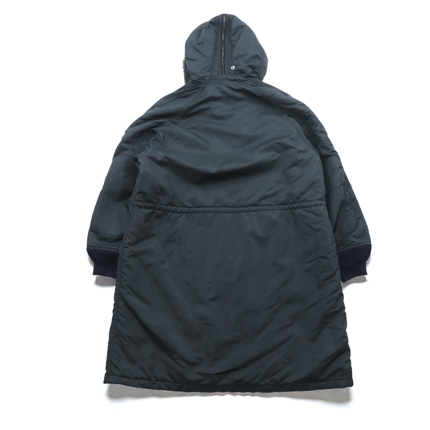 MONSIEUR NICOLE 90年代 日本製 ヴィンテージ N-3B フライトジャケット ロングコート XL ナイロン 中綿 ドローコード NICOLE CLUB WORKERS