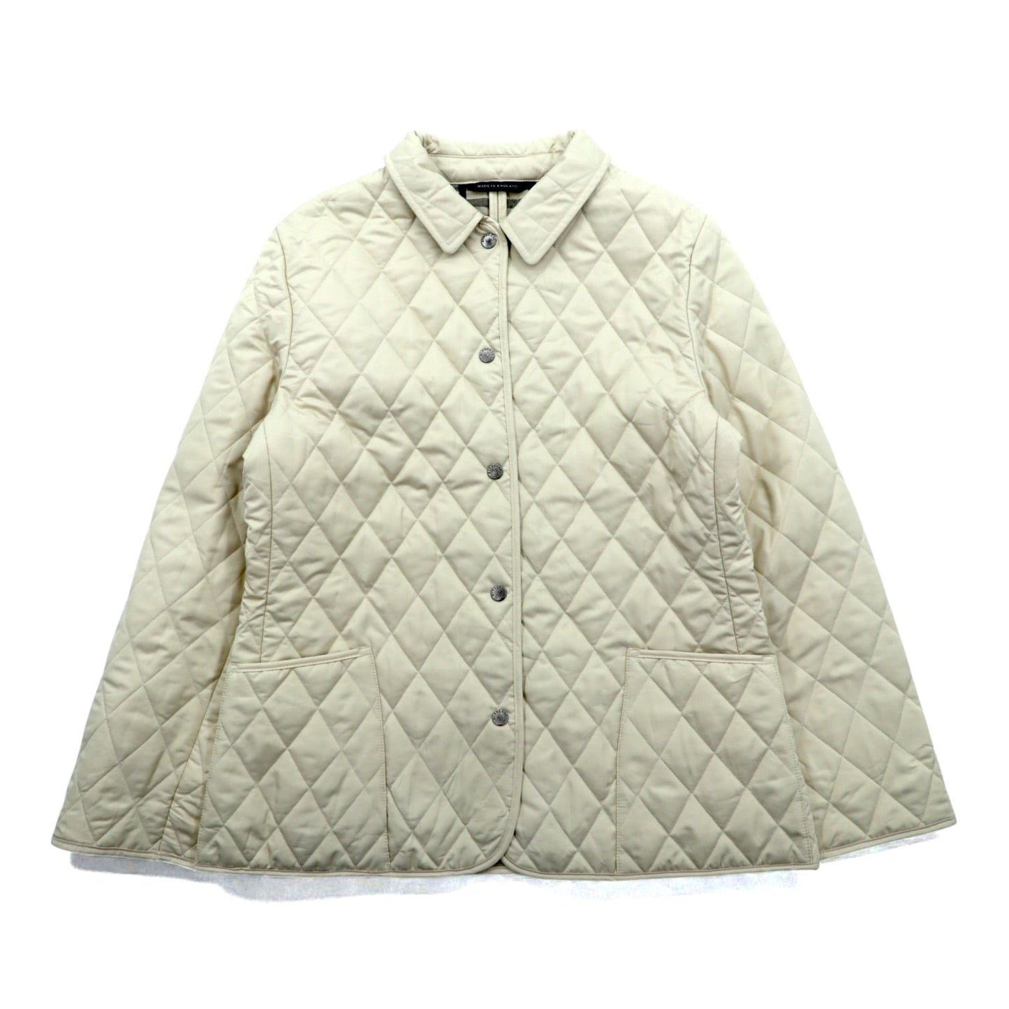 BURBERRY 英国製 キルティングジャケット M ベージュ 裏地 ノバチェック イギリス製