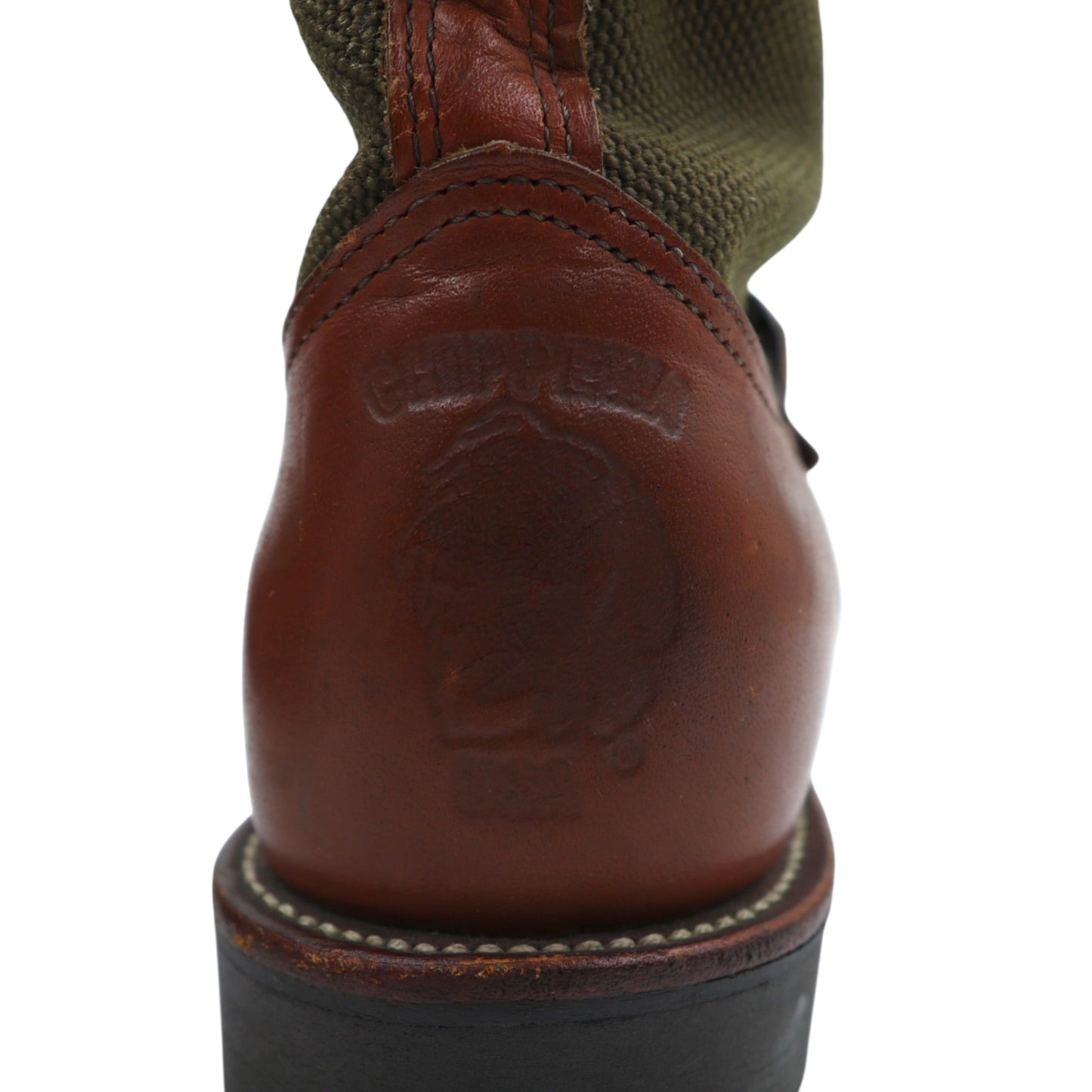 CHIPPEWA USA製 SNAKE BOOTS エンジニアブーツ 27cm レザー 本革 91915 コーデュラナイロン切替 Vibramソール
