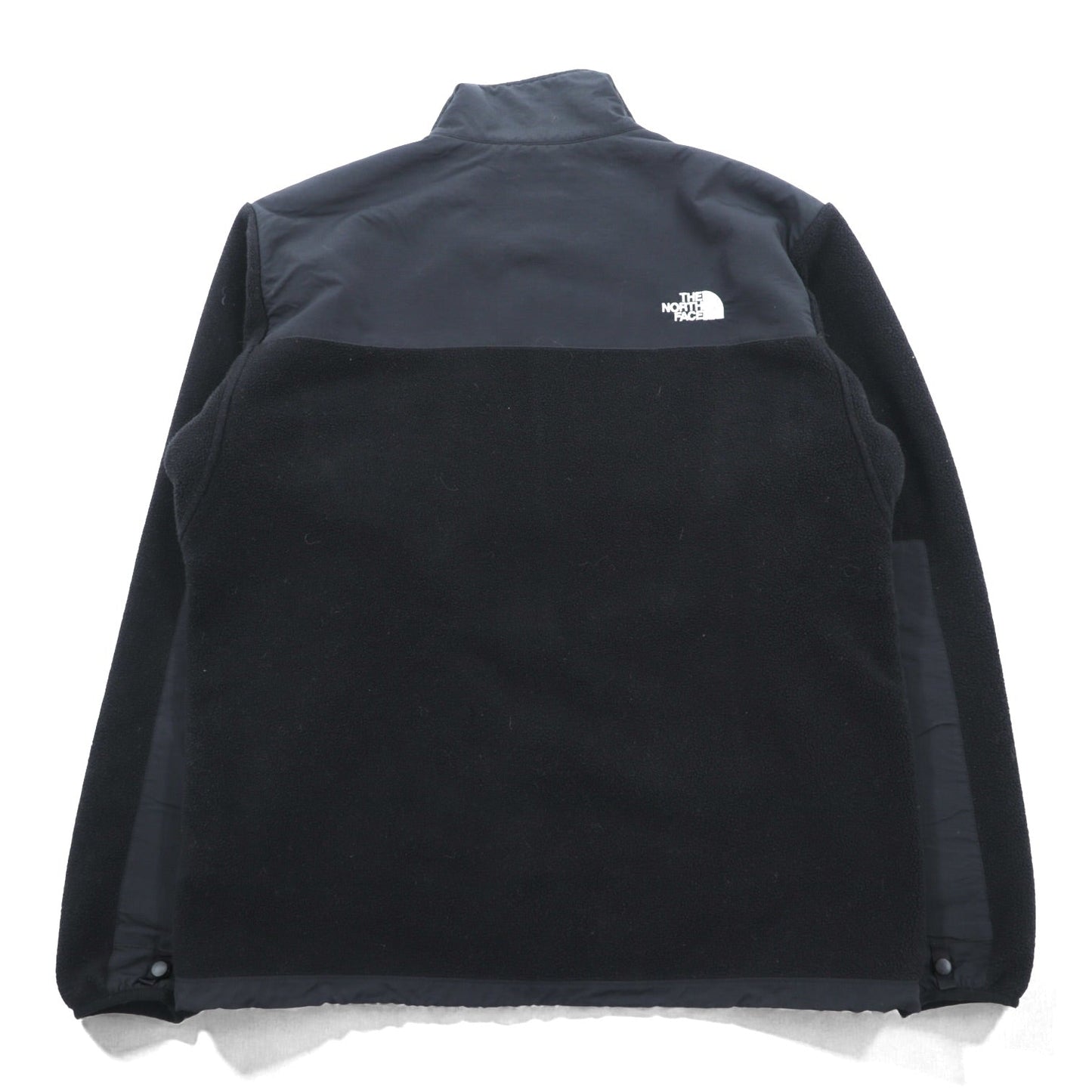 THE NORTH FACE ポーラテック POLARTEC デナリ フリースジャケット フルジップ L ブラック ナイロン切替 ドローコード