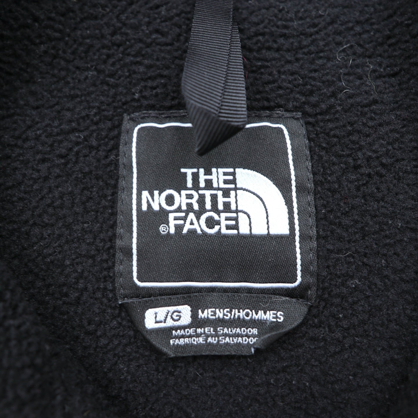 THE NORTH FACE ポーラテック POLARTEC デナリ フリースジャケット フルジップ L ブラック ナイロン切替 ドローコード
