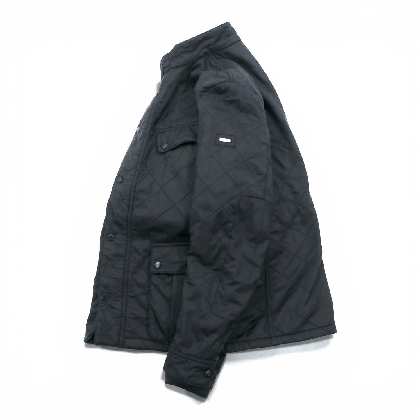 Barbour INTERNATIONAL インターナショナル モーターサイクルジャケット L ブラック キルティング ARIEL POLARQUILT MQU0365BK91