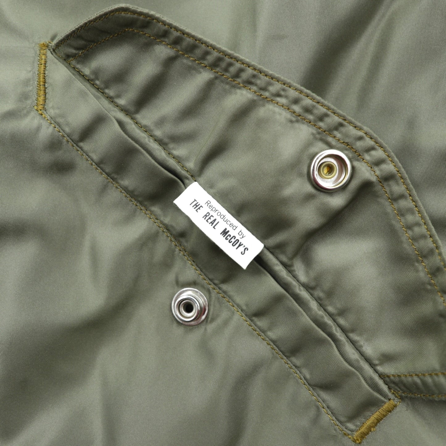 THE REAL McCOY'S L-2 フライトジャケット L ナイロン USAF CONMARジップ AMERICAN PAD & TEXTILE CO レプリカ 50年代 復刻 MIL-J-5391