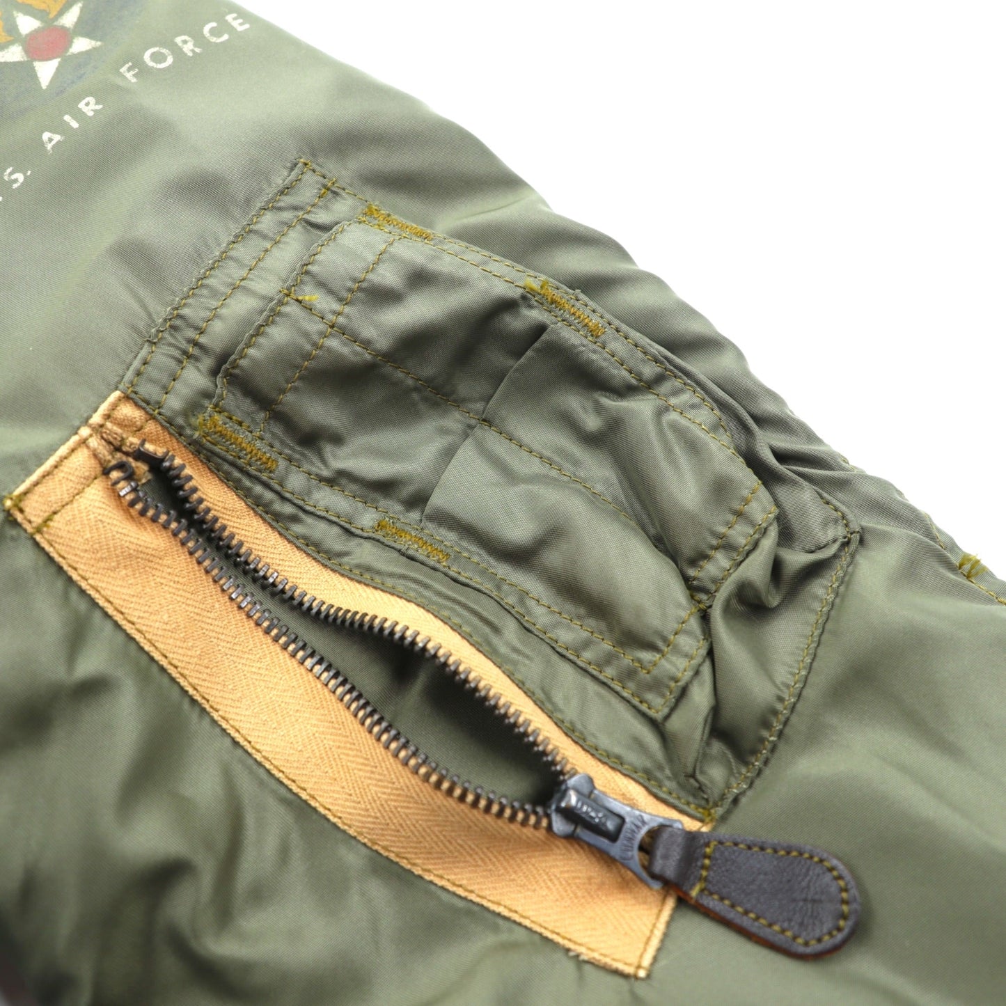 THE REAL McCOY'S L-2 フライトジャケット L ナイロン USAF CONMARジップ AMERICAN PAD & TEXTILE CO レプリカ 50年代 復刻 MIL-J-5391