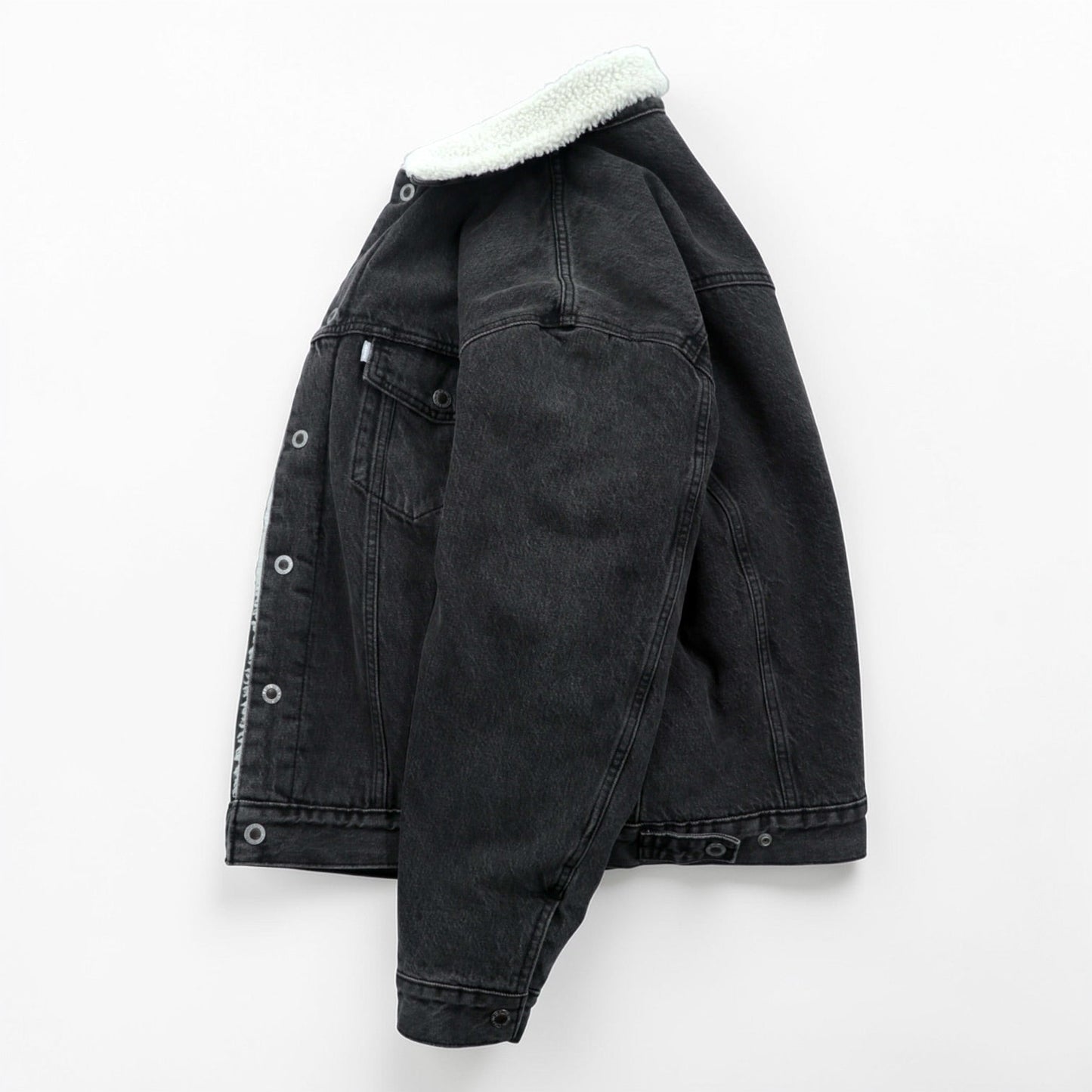 Levi's シェルパ トラッカージャケット 裏ボア デニムジャケット Gジャン M ビッグサイズ Silver Tab シルバータブ A3180-0005