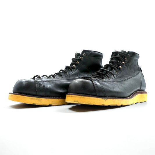 CHIPPEWA USA製 モンキーブーツ レースアップブーツ 27cm ブラック VIBRAM ビブラムソール 91003