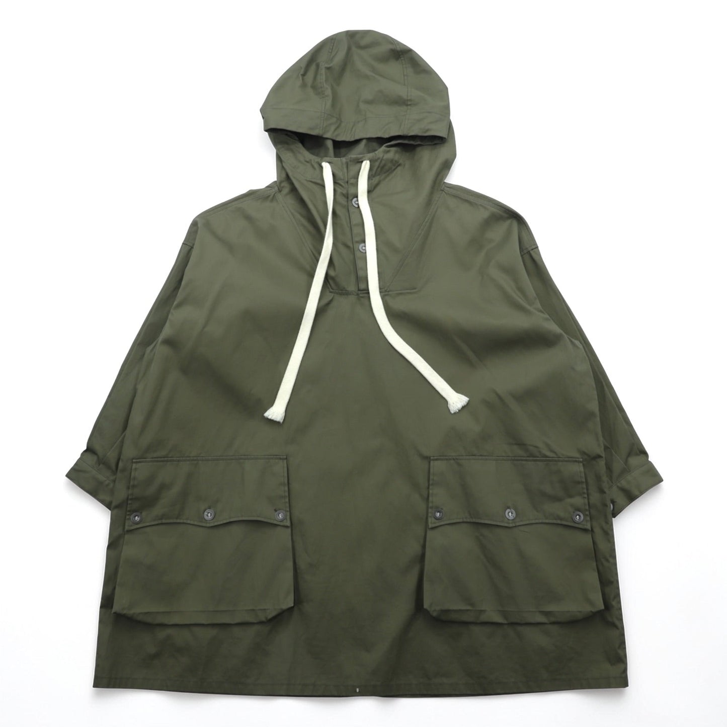 SOUMO アノラックオーバージャケット ANORAK OVER JACKET パーカー L ベンタイル コットン カーキ 10-SJ-001 日本製