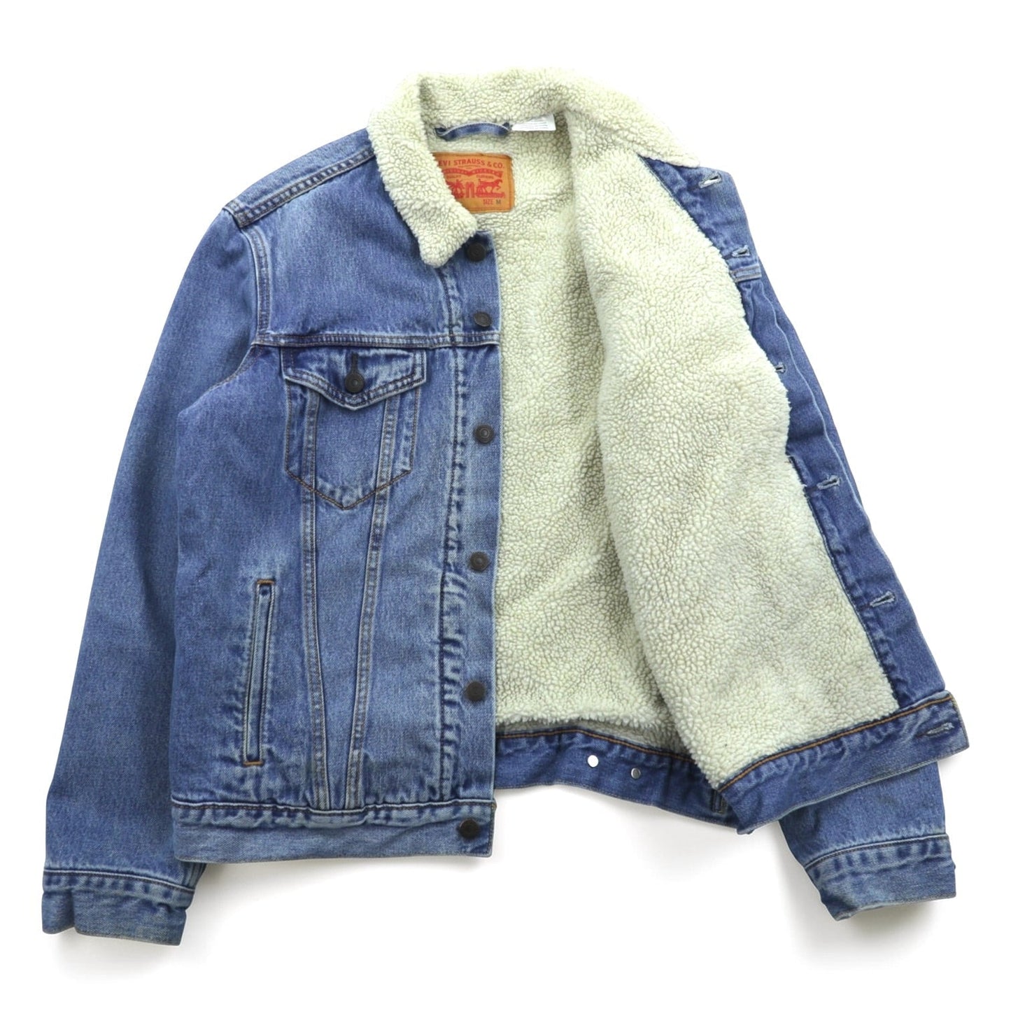 Levi's シェルパ トラッカージャケット 裏ボア デニムジャケット M インディゴ Gジャン