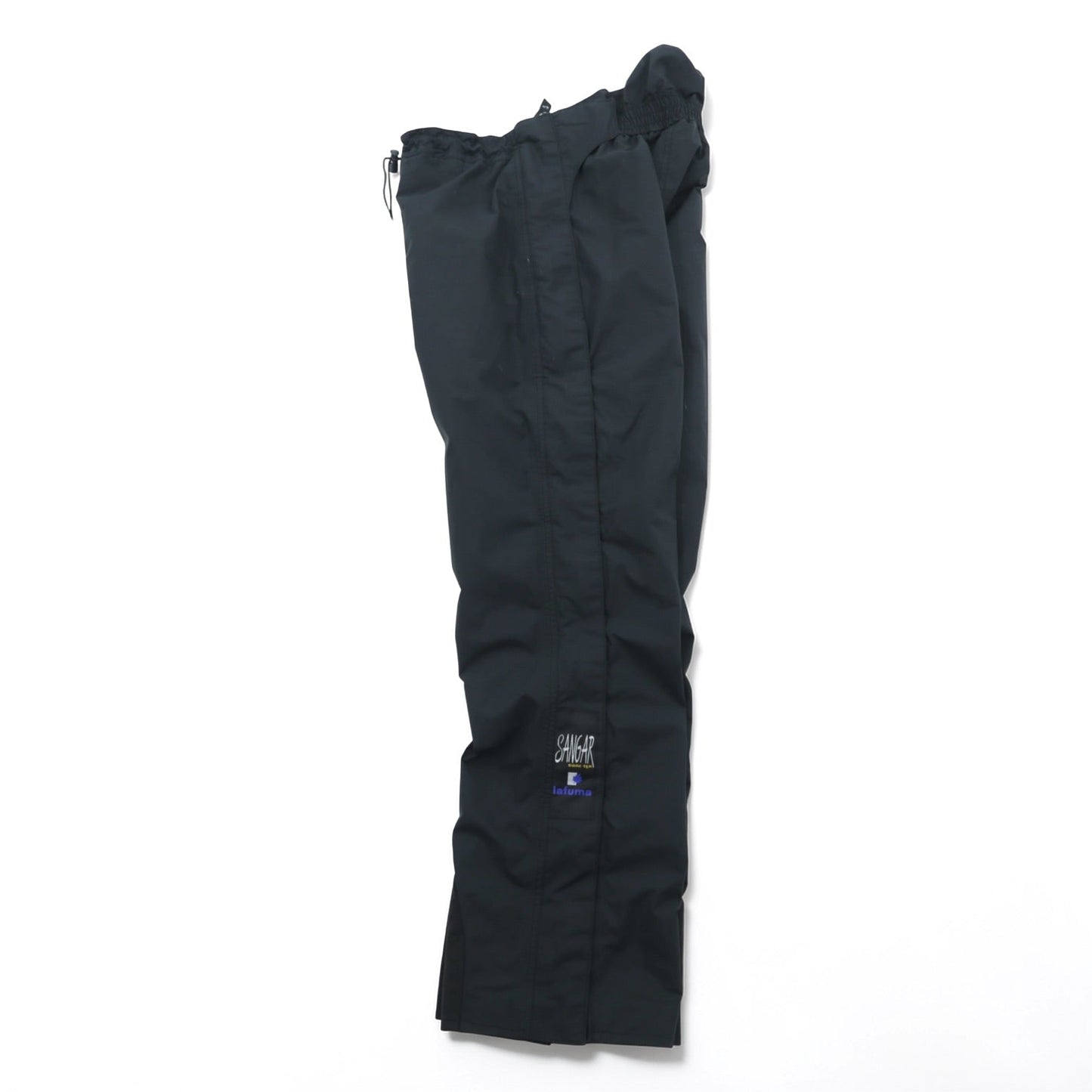 Lafuma 90年代 ゴアテックス GORE-TEX アウトドア オーバーパンツ M ブラック 防水 ドローコード ハンガリー製