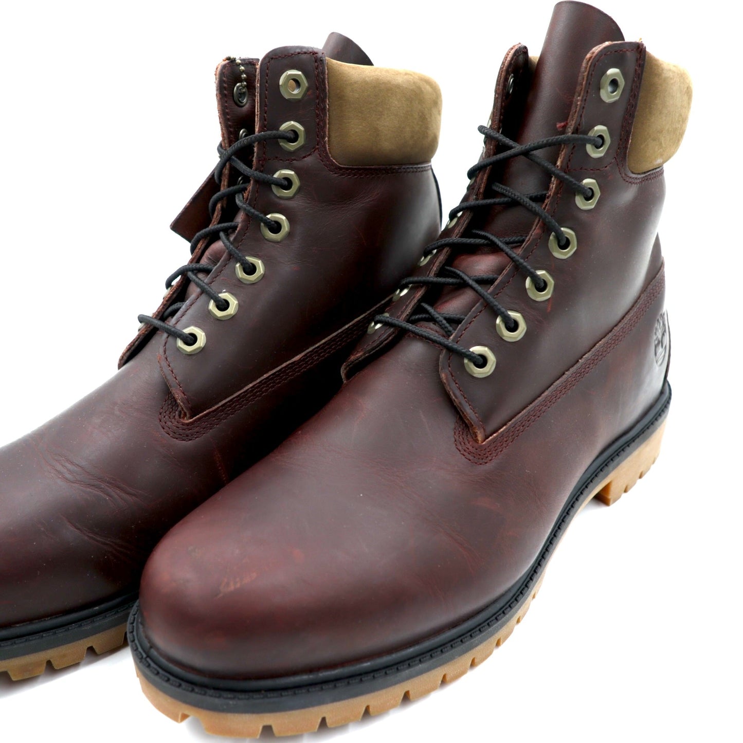 Timberland 6インチ プレミアム ブーツ レースアップブーツ 27.5cm ダークブラウン ReBOTL 防水 A9898