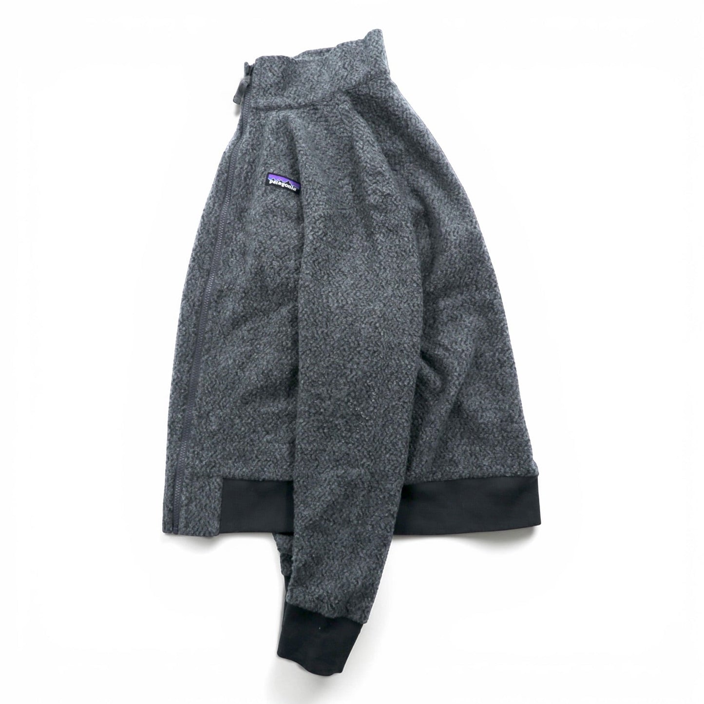Patagonia ウーリエステル フリースジャケット M スタンドカラー グレー フルジップ ブルゾン 26935