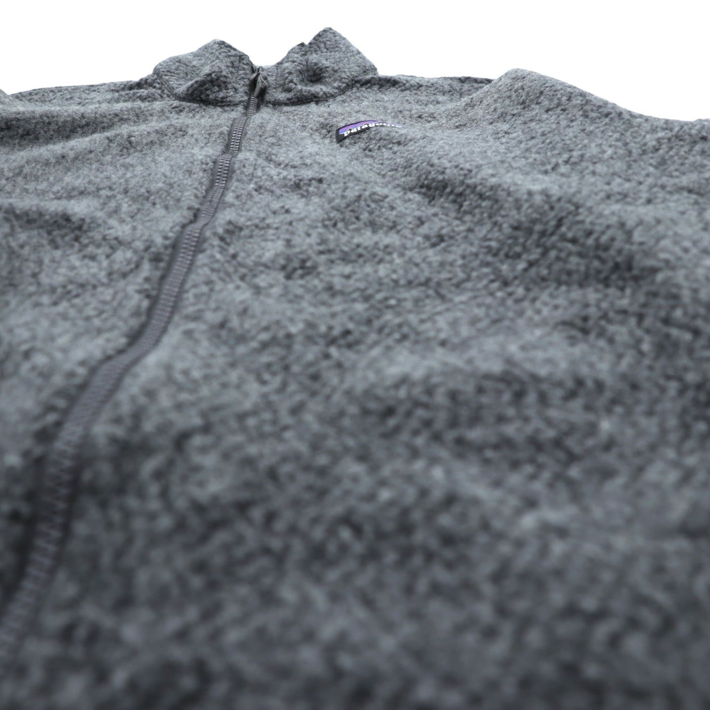 Patagonia ウーリエステル フリースジャケット M スタンドカラー グレー フルジップ ブルゾン 26935